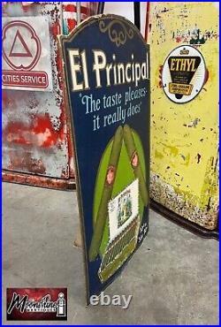 Vintage 1920's EL PRINCIPAL CIGARS Advertising Sign Cardboard Store Display