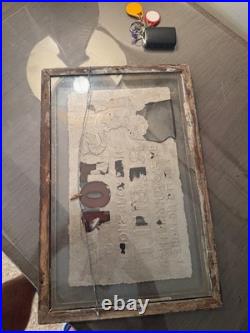 Vintage 1930's Glass Sign Shoe Repair