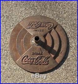 Vintage 1930s-40s Coca-Cola Cast Iron Base Lollipop Policeman Coke Scarce