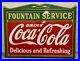 Vintage-1930s-Coca-Cola-Fountain-Service-Drink-Metal-Porcelain-Collectible-Sign-01-svf