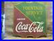 Vintage-1934-Porcelain-Coca-Cola-Fountain-Sign-Antique-Coke-Soda-RARE-9871-01-jeau