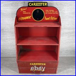 Vintage 1940's Carter Carbureter Parts Chevrolet Ford 22 Metal Cabinet Sign