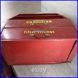 Vintage 1940's Carter Carbureter Parts Chevrolet Ford 22 Metal Cabinet Sign