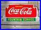 Vintage-1941-Original-Porcelain-Coca-Cola-Fountain-Service-Sign-Rare-01-wlh