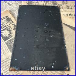 Vintage 1946 Gilmore Blu-green Gasoline 8x12 Inches Porcelain Enamel Sign