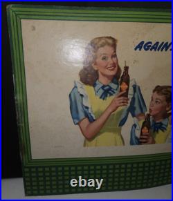 Vintage 1948 Orange Crush Cardboard Advertising Sign Crushy Store Display RARE Vintage 1948 Orange Crush Cardboard Advertising Sign Crushy Store Display RARE