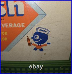 Vintage 1948 Orange Crush Cardboard Advertising Sign Crushy Store Display RARE Vintage 1948 Orange Crush Cardboard Advertising Sign Crushy Store Display RARE