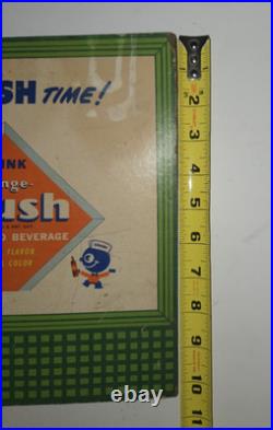 Vintage 1948 Orange Crush Cardboard Advertising Sign Crushy Store Display RARE Vintage 1948 Orange Crush Cardboard Advertising Sign Crushy Store Display RARE