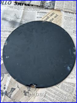 Vintage 1949 Popeye Brand Yellow Pop Corn 12 Inch Porcelain Enamel Sign