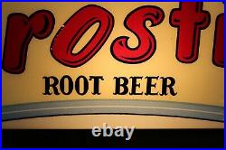 Vintage 1950's Drink Frostie Root Beer Advertisement Light Up Sign