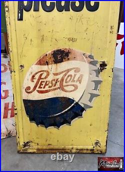 Vintage 1950's PEPSI COLA Sign