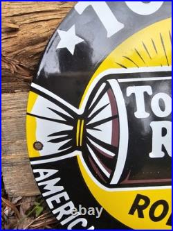 Vintage 1950's Tootsie Roll Candy Porcelain Sign America's Favorite Candy Vintage 1950's Tootsie Roll Candy Porcelain Sign America's Favorite Candy