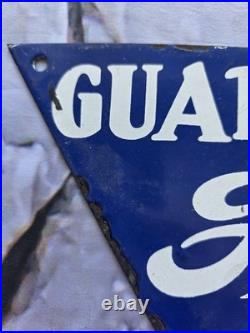 Vintage 1950's Used Cars Porcelain Sign 11.5 Triangle