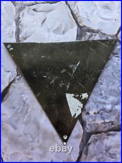 Vintage 1950's Used Cars Porcelain Sign 11.5 Triangle