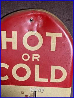 Vintage 1950s 1960s Original Dr Pepper Thermometer HOT OR COLD Sign Vintage 1950s 1960s Original Dr Pepper Thermometer HOT OR COLD Sign