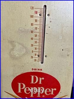 Vintage 1950s 1960s Original Dr Pepper Thermometer HOT OR COLD Sign Vintage 1950s 1960s Original Dr Pepper Thermometer HOT OR COLD Sign