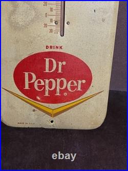 Vintage 1950s 1960s Original Dr Pepper Thermometer HOT OR COLD Sign Vintage 1950s 1960s Original Dr Pepper Thermometer HOT OR COLD Sign