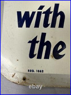 Vintage 1950s Viceroy Cigarettes Tin Litho Advertising Sign 26x17 Tobacco