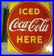 Vintage-1951-Porcelain-P-M-Co-Coca-Cola-Double-Sided-Flange-Sign-01-bgu