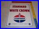 Vintage-1951-Standard-White-Crown-Gasoline-Porcelain-Metal-Oil-Sign-Pump-Plate-01-pdrs