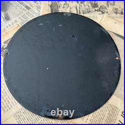 Vintage 1951 Texaco Packs Punch Oil Company 12 Inch Porcelain Enamel Sign