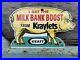 Vintage-1953-Kraft-Porcelain-Sign-Dairy-Pig-Farm-Milk-Bank-Gas-Oil-Kraylets-Barn-01-zyn