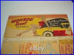 Vintage 1954 Marilyn Monroe Scent Store Display Car Air Freshener Car Wash Sexy