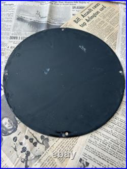 Vintage 1955 Stinker Station Skunk Fearless Fariss 12 Inch Porcelain Enamel Sign