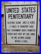 Vintage-1957-Alcatraz-Porcelain-Sign-Us-Penitentiary-Prison-Jail-Federal-Inmate-01-pypn