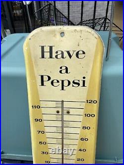 Vintage 1957 Pepsie Cola sign/thermometer