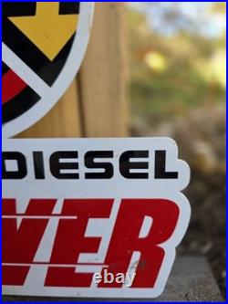 Vintage 1960'S Detroit Diesel Power Porcelain Sign 12 Vintage 1960'S Detroit Diesel Power Porcelain Sign 12