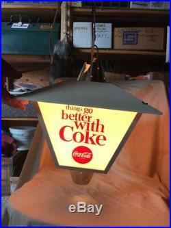 Vintage 1960's Coca-Cola Supermarket Register Light-Up Sign