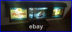 Vintage 1960's Hamm's Scene O Rama Motion Beer Lighted Sign Gas Oil Station Pump