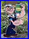 Vintage-1960-s-Popeye-Cartoon-Character-Porcelain-Coated-Metal-Sign-13-X-7-01-viiy