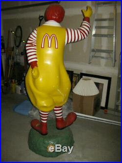 Vintage 1960's Ronald Mcdonald Mcdonald's Playground 6 Foot Statue GAS OIL SODA