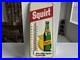 Vintage-1977-SQUIRT-Soda-Metal-Sign-Bottle-Logo-Tin-Embossed-Not-Porcelain-NICE-01-agy