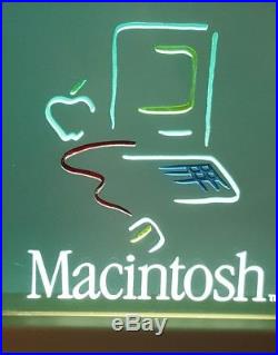 Vintage 1984 Apple Mac Macintosh Electric Picasso Dealer Advertising Sign Light