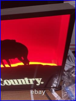 Vintage 1990s Marlboro Cigarettes Country Store Cowboy Neon Advertising Sign