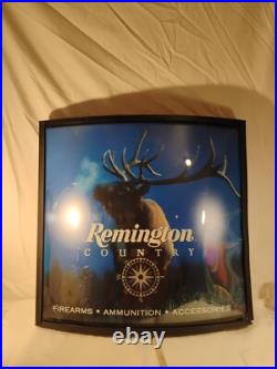 Vintage 1990s Remington lighted sign lightbox Wall Light Store Display Mancave Vintage 1990s Remington lighted sign lightbox Wall Light Store Display Mancave