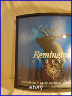 Vintage 1990s Remington lighted sign lightbox Wall Light Store Display Mancave Vintage 1990s Remington lighted sign lightbox Wall Light Store Display Mancave