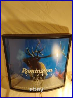 Vintage 1990s Remington lighted sign lightbox Wall Light Store Display Mancave Vintage 1990s Remington lighted sign lightbox Wall Light Store Display Mancave