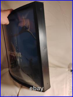Vintage 1990s Remington lighted sign lightbox Wall Light Store Display Mancave Vintage 1990s Remington lighted sign lightbox Wall Light Store Display Mancave