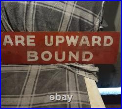 Vintage 20th Century Wooden Burma-Shave Advertising Sign