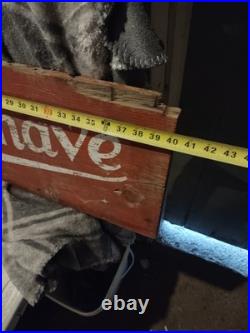 Vintage 20th Century Wooden Burma-Shave Advertising Sign