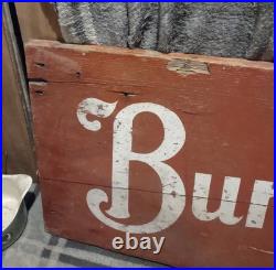 Vintage 20th Century Wooden Burma-Shave Advertising Sign