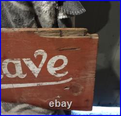 Vintage 20th Century Wooden Burma-Shave Advertising Sign