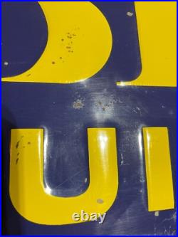 Vintage 29 Original SST Embossed We Sell Bird Building Materials Tin Sign Vintage 29 Original SST Embossed We Sell Bird Building Materials Tin Sign