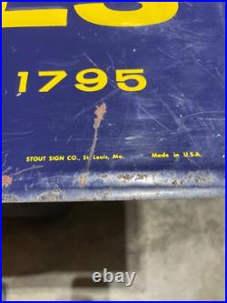 Vintage 29 Original SST Embossed We Sell Bird Building Materials Tin Sign Vintage 29 Original SST Embossed We Sell Bird Building Materials Tin Sign