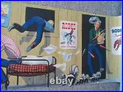 Vintage 50s LEVIs Jeans Cardboard WINDOW Advertising SIGN 30 x 94.5