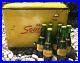 Vintage-50s-Metal-SQUIRT-Cooler-withPlug-Opener-SIX-FULL-Glass-Squirt-Bottles-01-nmy